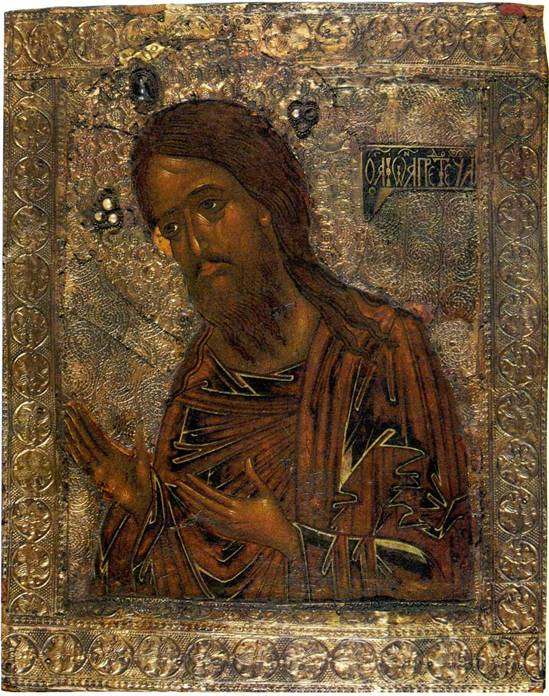 Икона святого Предтечи и Крестителя Господня Иоанна. XVI в. ЦАК МДА.