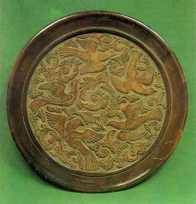 Т.Н.Альхимович. Птицы. Блюдо. 1970 год