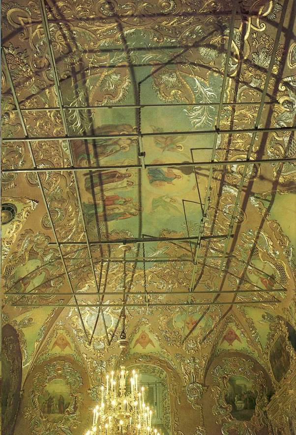 Трапезная. Церковь Сергия. Интерьер. Своды