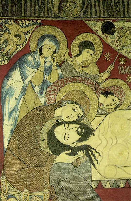 Мастерская Старицких. Плащаница. 1561 год. Фрагмент