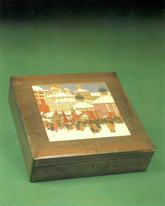 В. И. Соколов. Демонстрация в Сергиеве. Коробка. 1930-е годы
