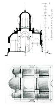 Троицкий собор. Разрез. Анализ модульного построения