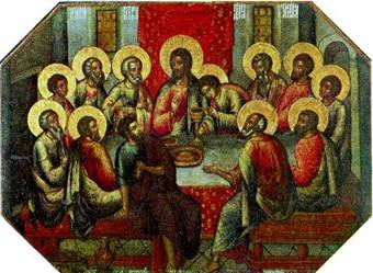 Икона «Тайная вечеря». 1685г. Симон Ушаков.